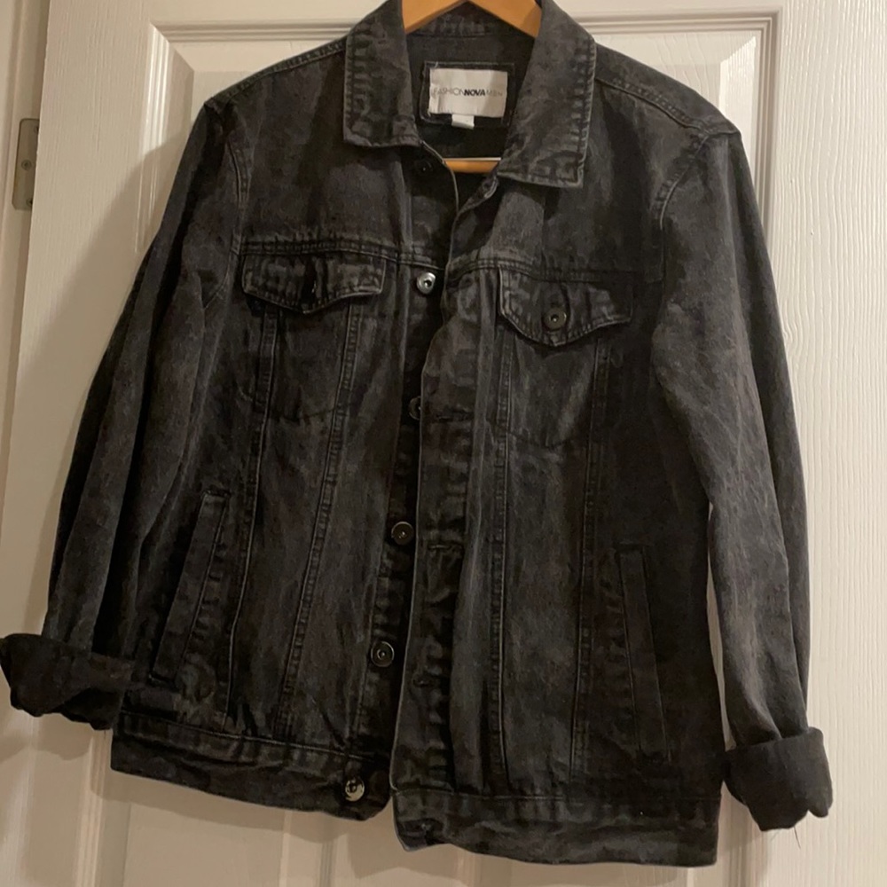 Black jean jacket